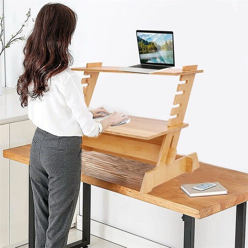 Large bamboo sit stand - bamboo,