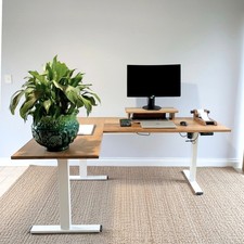 Solid Oak L‑Shaped Electric