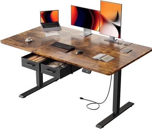 Standing desk with drawers - standing, 2
